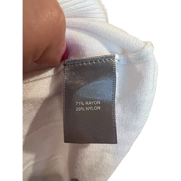 NWT Marled white star sweater sz Large - Picture 4 of 8